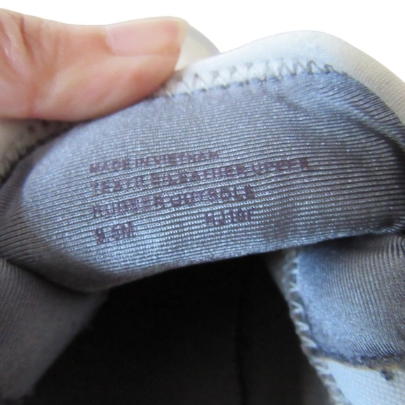 Michael Kors Liv Trainer Platform Wedge Sneakers 9.5 Gray Leather Lace Up - Picture 8 of 10